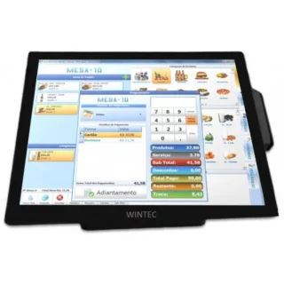 POS WINTEC 15' J6412 8G 128SSD PRETO WF,USB,RS232,RJ45,HDMI,USB-C