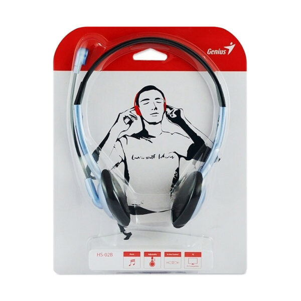 Auscultadores HS Genius HS-02B C/ MIC P/ PC Preto