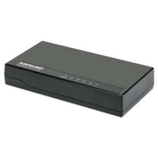 SWITCH 5 INTELLINET 10/100/1000 GIGABIT PLASTICO PRETO