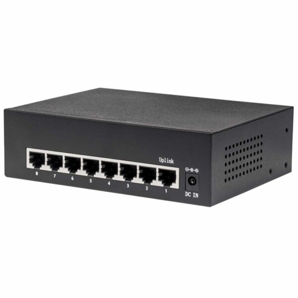 SWITCH 8 Intellinet 10/100 Gigabit Ethernet PoE+Switch - Image 5