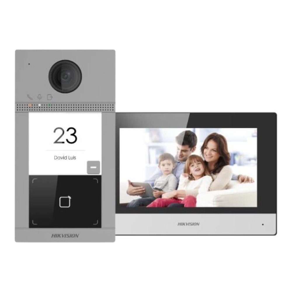 Videoporteiro IP Hikvision com Monitor Táctil de 7″ PoE e Wi-Fi DS-KIS614-P