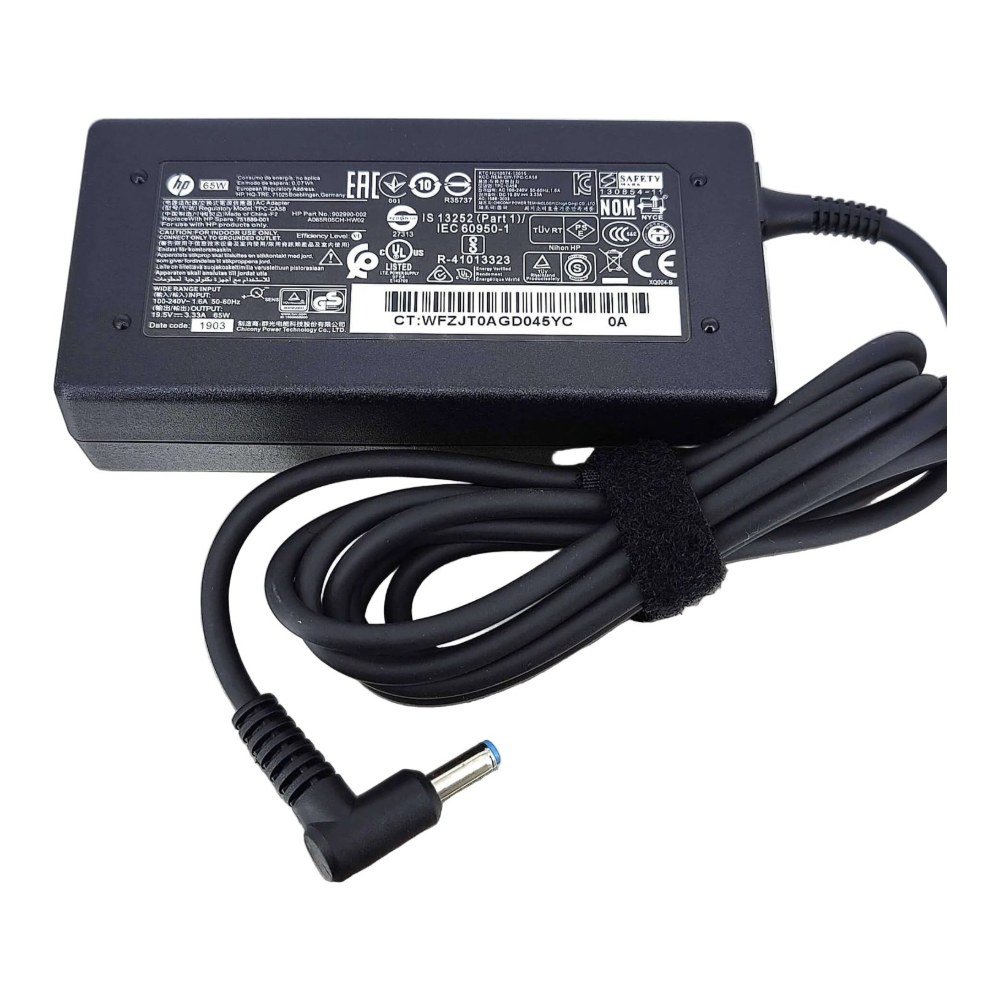 Carregador para Portátil HP 65 W (19,5 V 3,33 A) ficha 7,4 × 5,0 mm