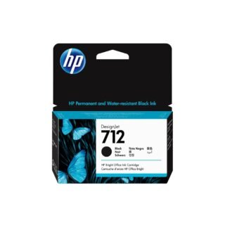 Tinteiro HP 712 Preto 38 ml DesignJet 3ED70A – embalagem original HP