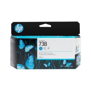 Tinteiro HP 738 Ciano 130 ml DesignJet 498N5A – embalagem original HP