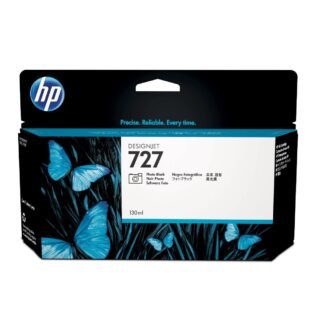 Tinteiro HP 727 Preto Foto 130 ml DesignJet B3P23A – embalagem original HP