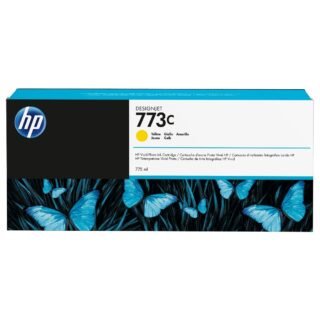 Tinteiro HP 773C Amarelo 775 ml DesignJet C1Q40A – embalagem original HP