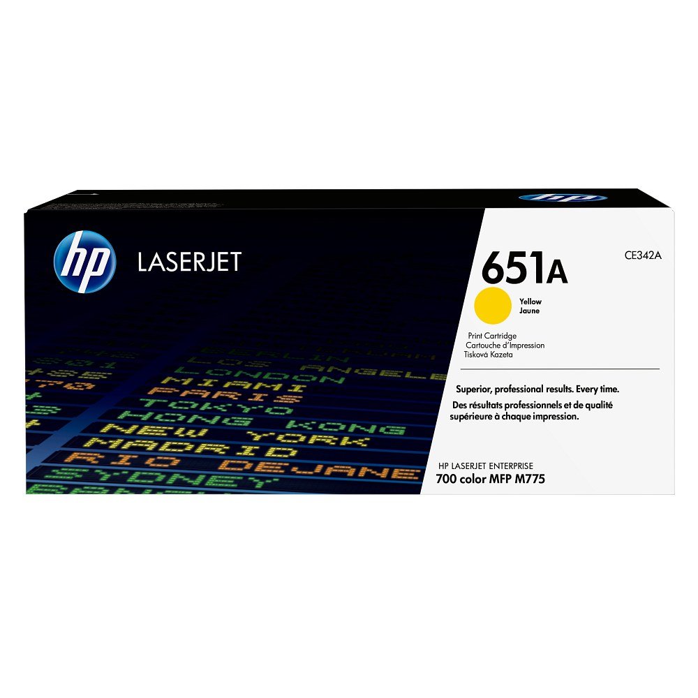 Toner HP 651A Amarelo CE342A – embalagem original HP