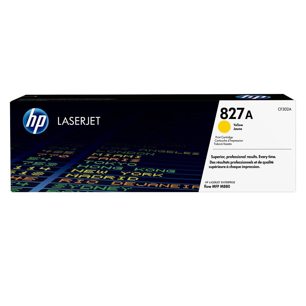 Toner HP 827A Amarelo CF302A – embalagem original HP