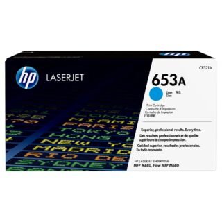 Toner HP 653A Ciano CF321A – embalagem original HP
