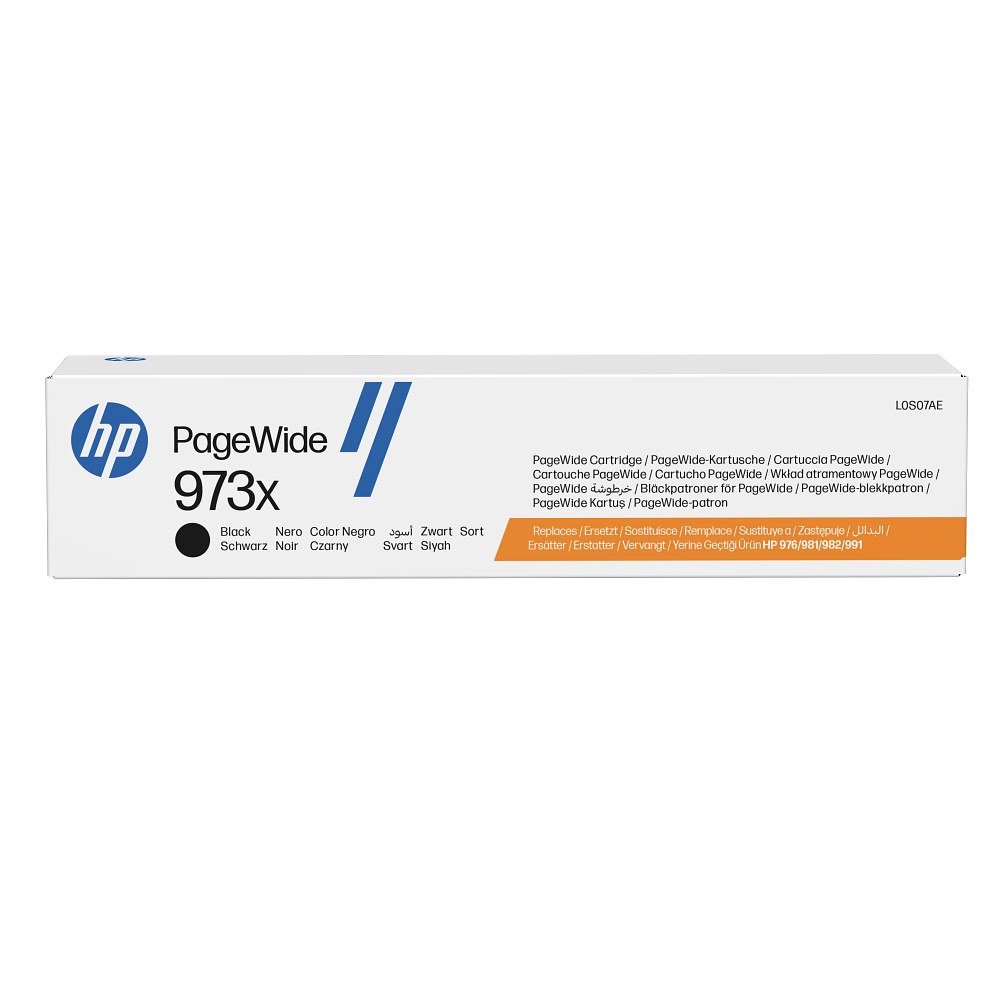 Tinteiro HP 973X Preto PageWide L0S07AE – embalagem original HP
