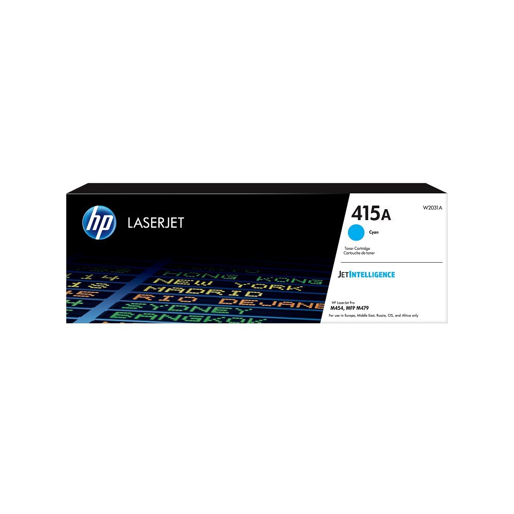 Toner HP 415A Ciano W2031A – embalagem original HP