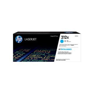 Toner HP 212X Alta Capacidade Ciano W2121X – embalagem original HP